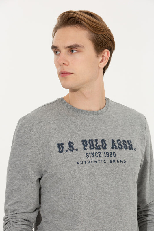 SWEATSHIRT-GREY MELANGE