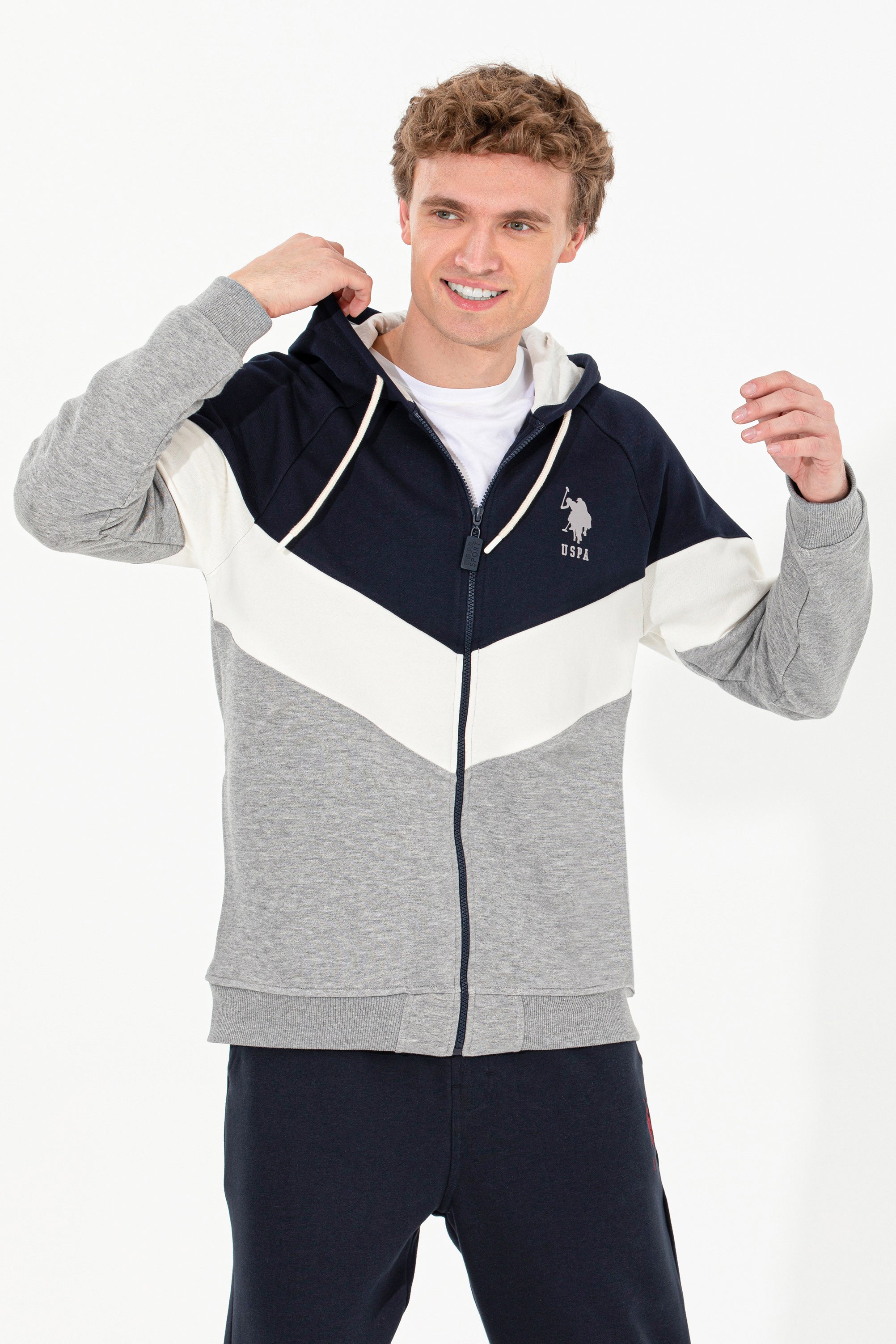 HOODIE-GREY MELANGE