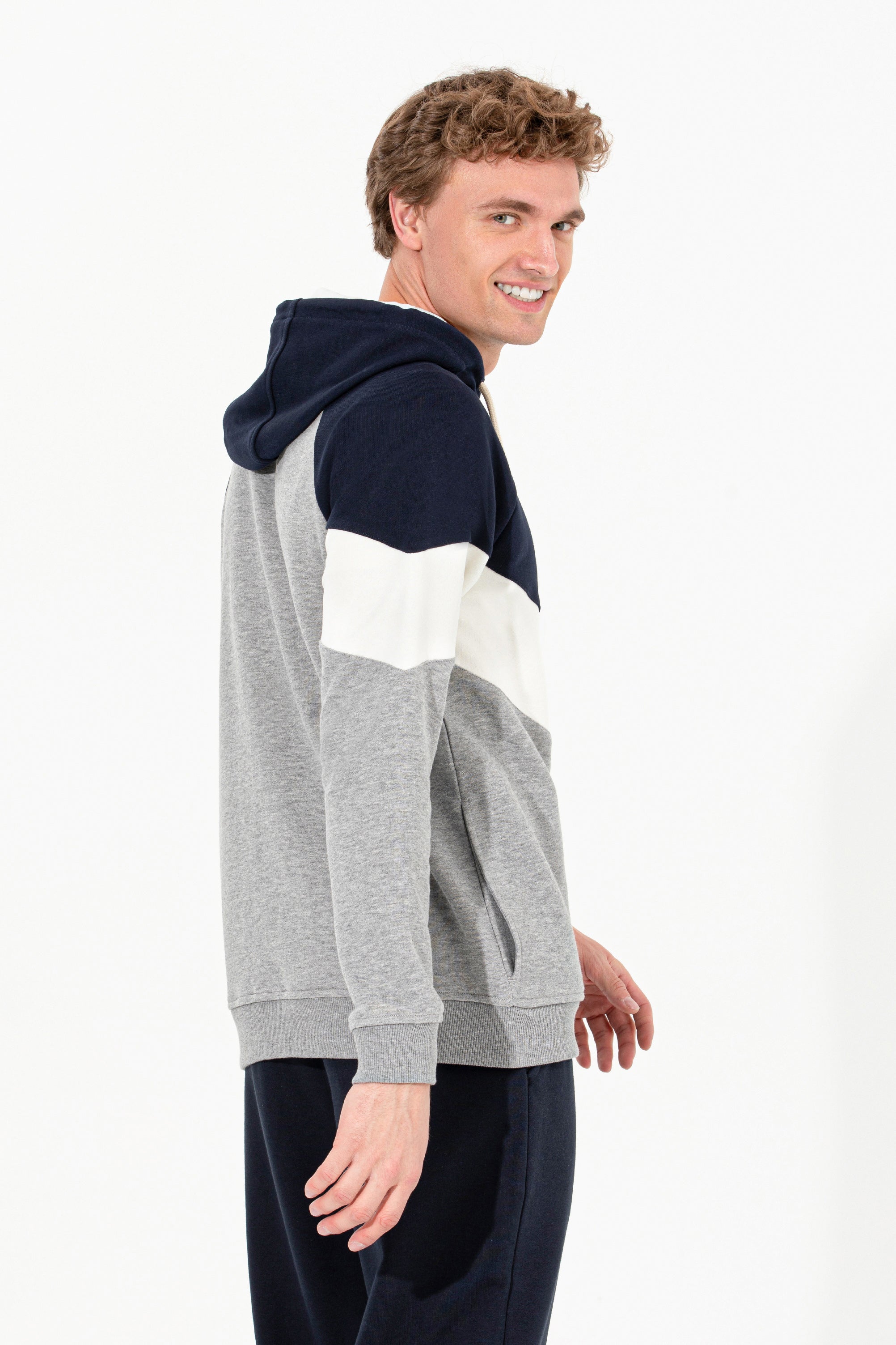 HOODIE-GREY MELANGE