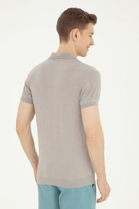 Mans Polo Shirt Dark Grey