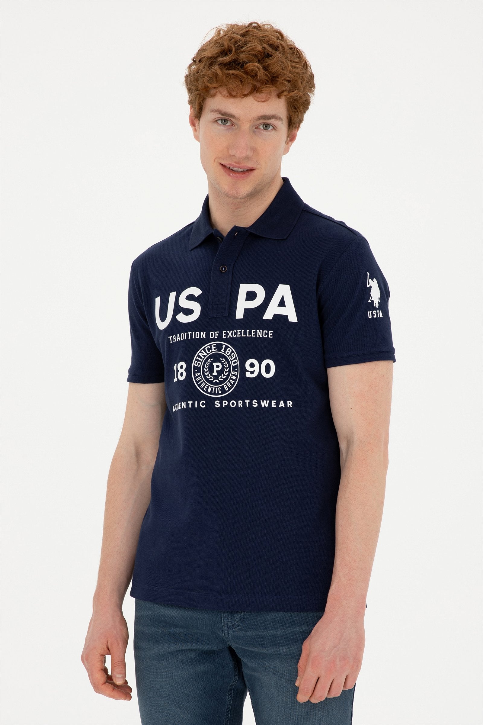 Mans Polo Shirt Navy Blue