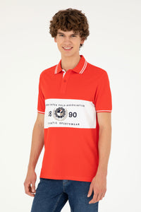Mans Polo Shirt Red