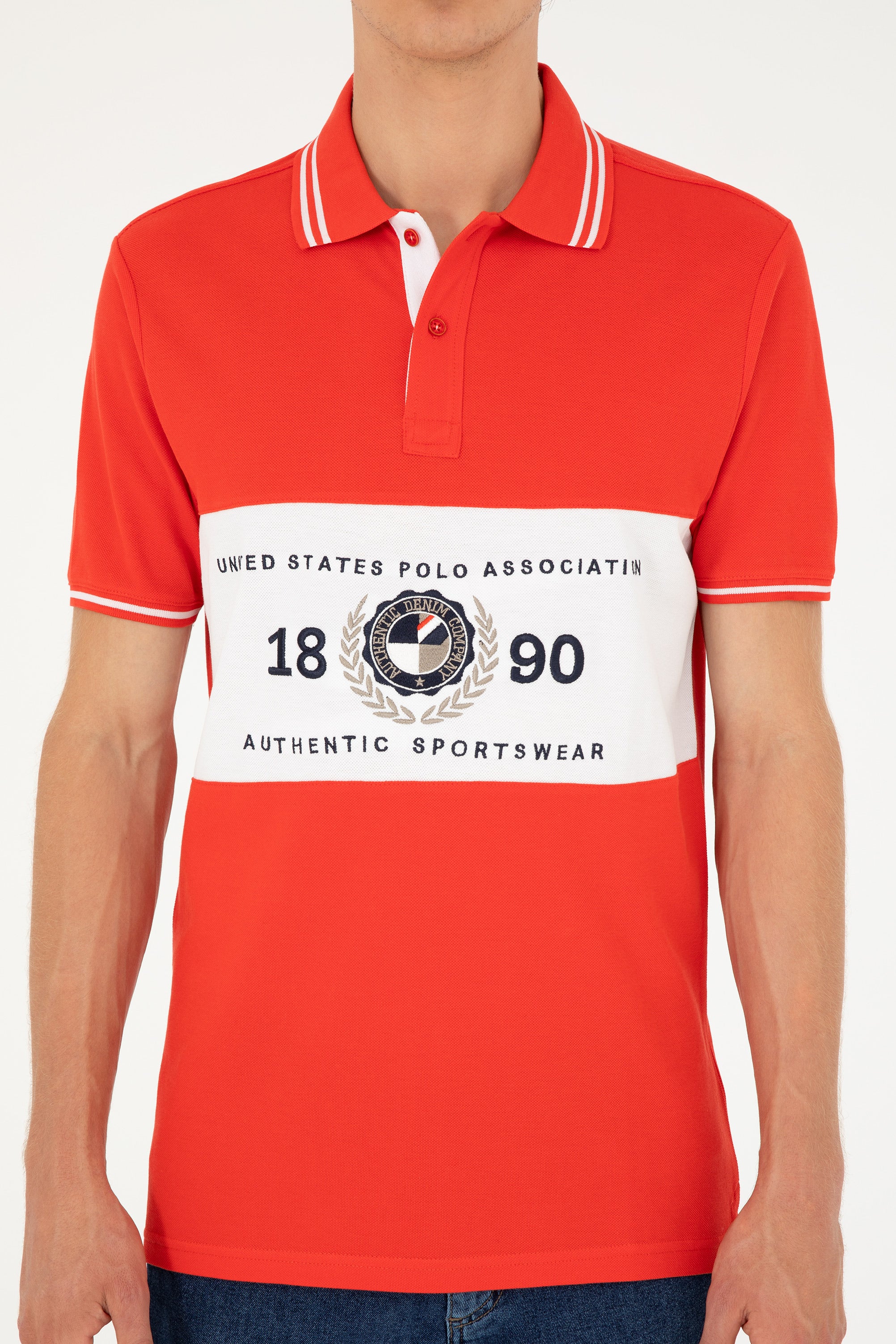 Mans Polo Shirt Red