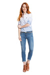 Womens Ladies Jeans Light Blue