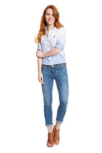 Womens Ladies Jeans Light Blue