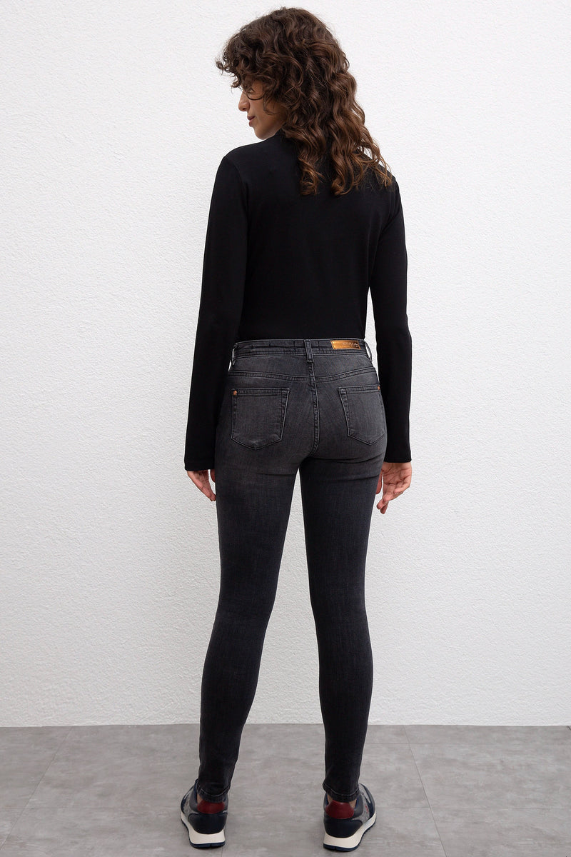 Womens Ladies Jeans Black