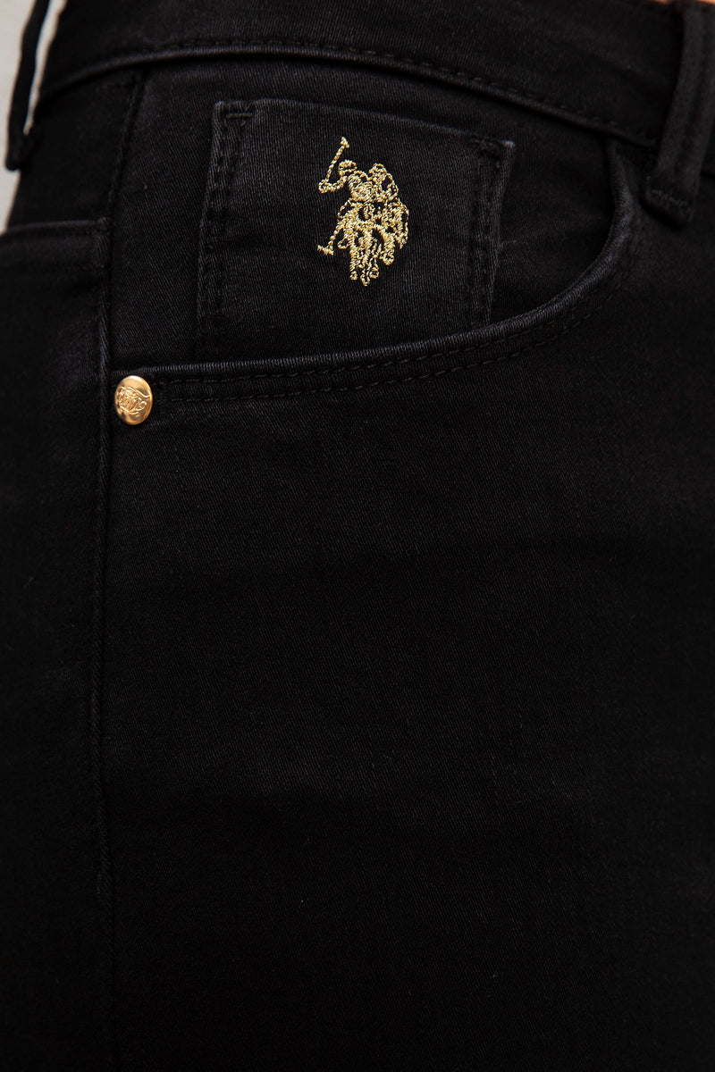 Womens Ladies Jeans Black