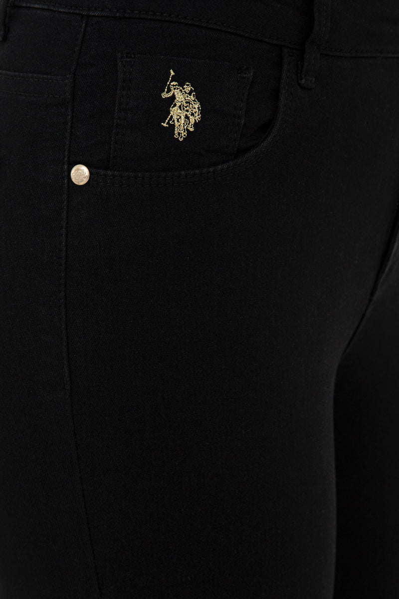 Womens Ladies Jeans Black