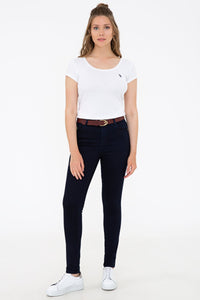 Womens Ladies Jeans Dark Blue