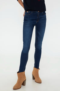 Womens Ladies Jeans Dark Blue
