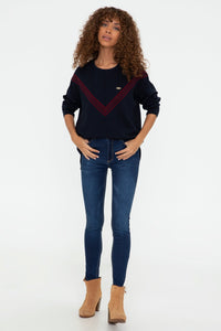 Womens Ladies Jeans Dark Blue