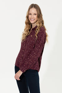 Womens Ladies Shirt Cherry