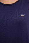 LADIES T-SHIRT-NAVY BLUE