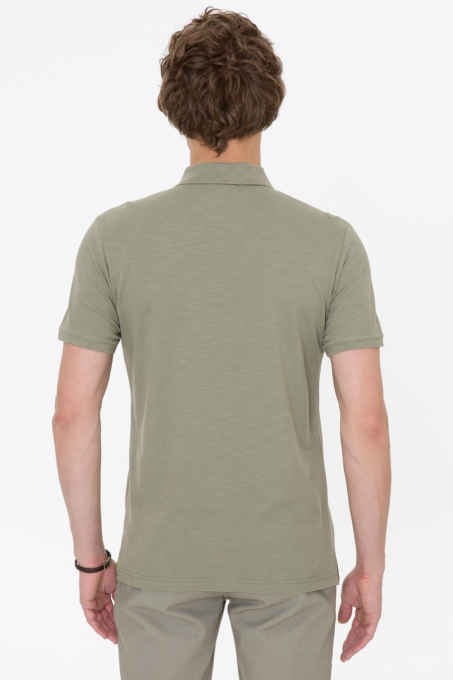 Mens Polo Shirt Khaki