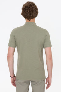 Mens Polo Shirt Khaki