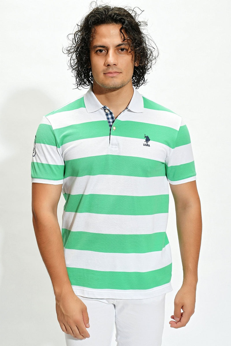 Mens Polo Shirt Apple Green