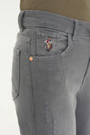 Womens Ladies Jeans Grey