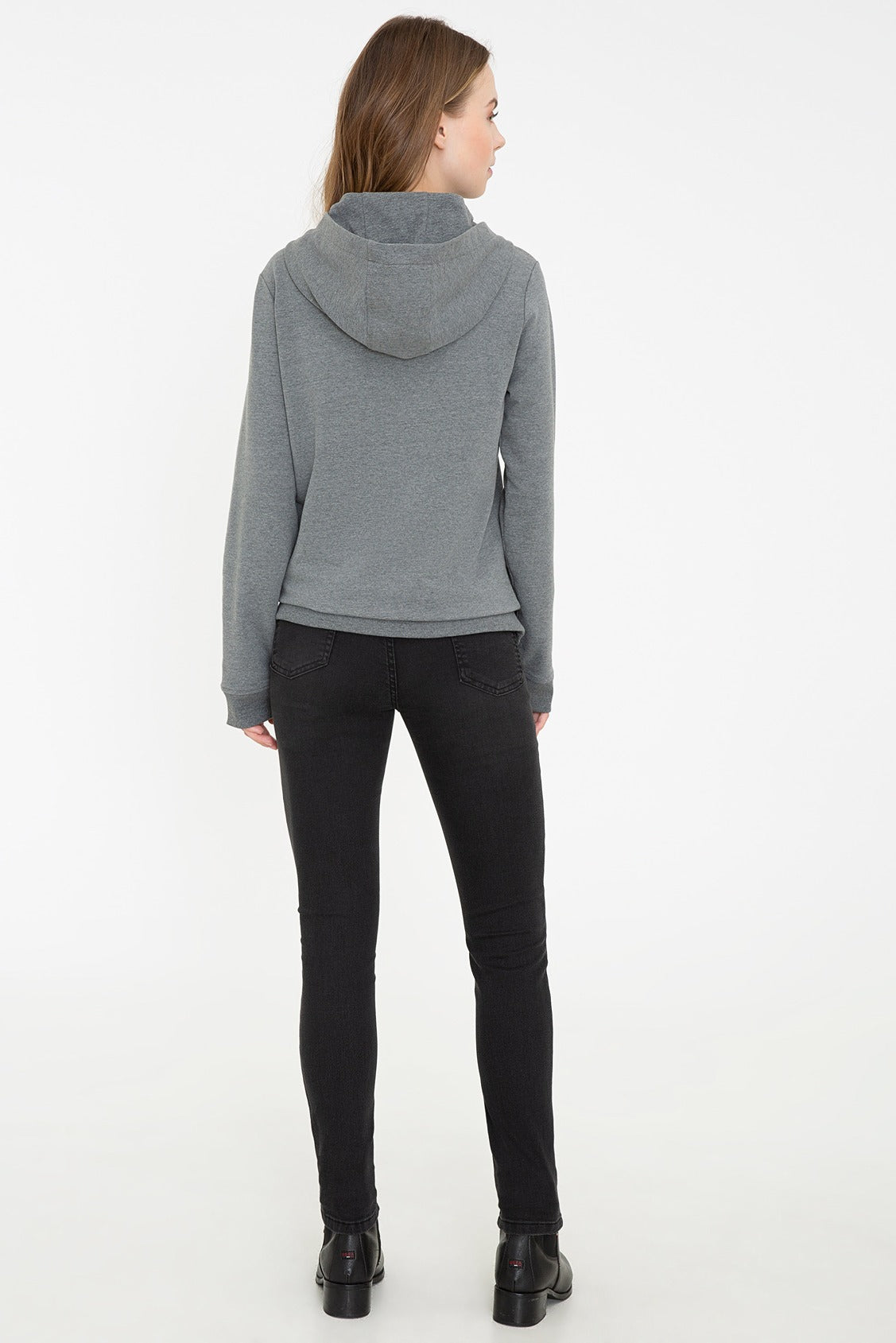 Womens Ladies Jeans Dark Grey