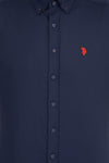 BASIC SHIRT-NAVY BLUE