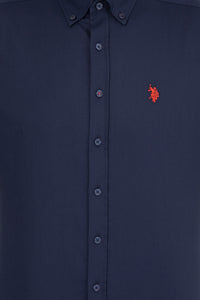 BASIC SHIRT-NAVY BLUE