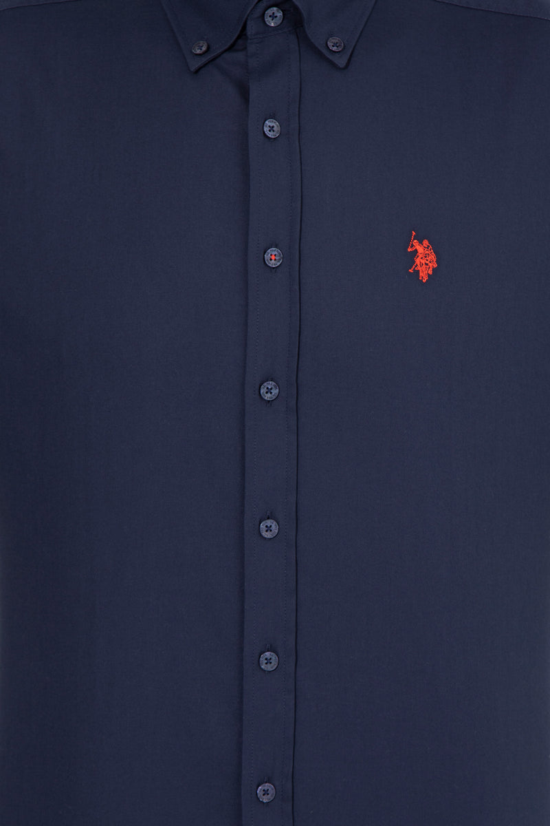 BASIC SHIRT-NAVY BLUE