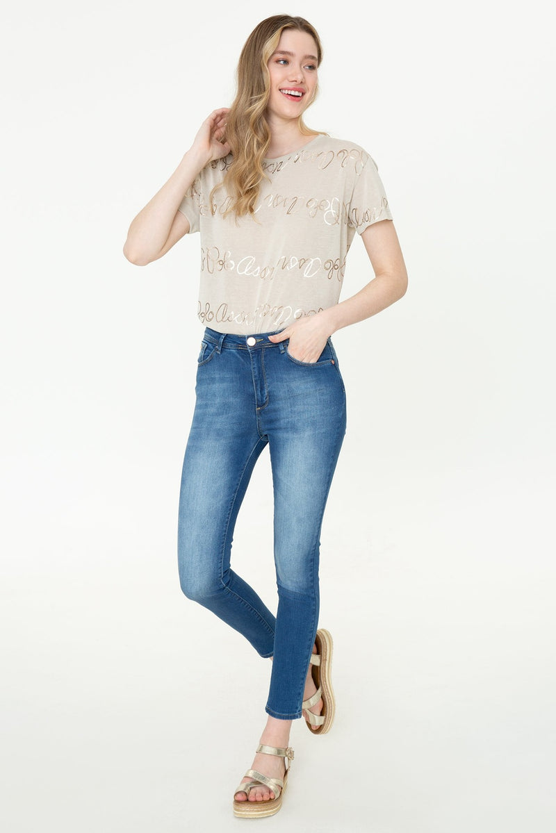 Womens Ladies Jeans Blue