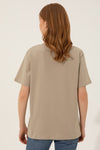 Womens Ladies T-Shirt Khaki