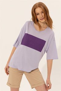 Womens Ladies T-Shirt Lilac