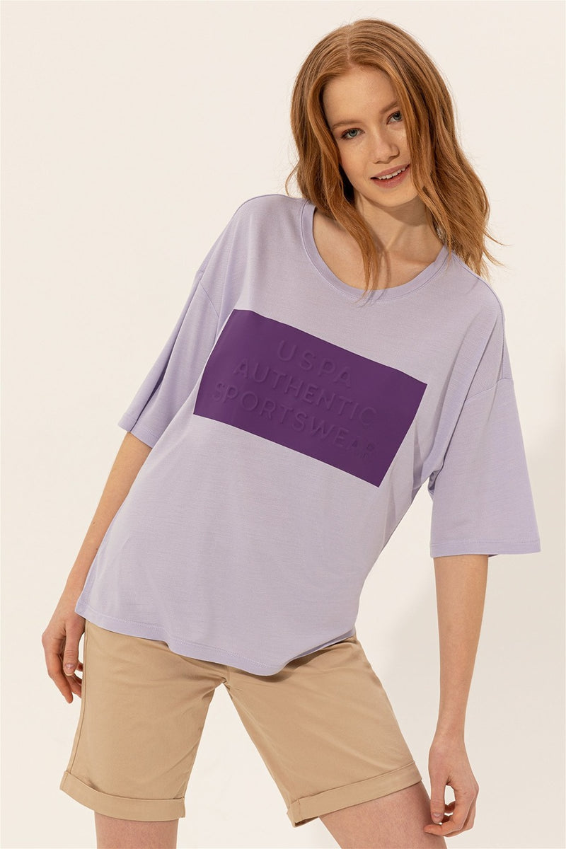 Womens Ladies T-Shirt Lilac