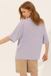 Womens Ladies T-Shirt Lilac