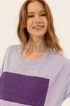 Womens Ladies T-Shirt Lilac