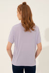 Womens Ladies T-Shirt Lilac