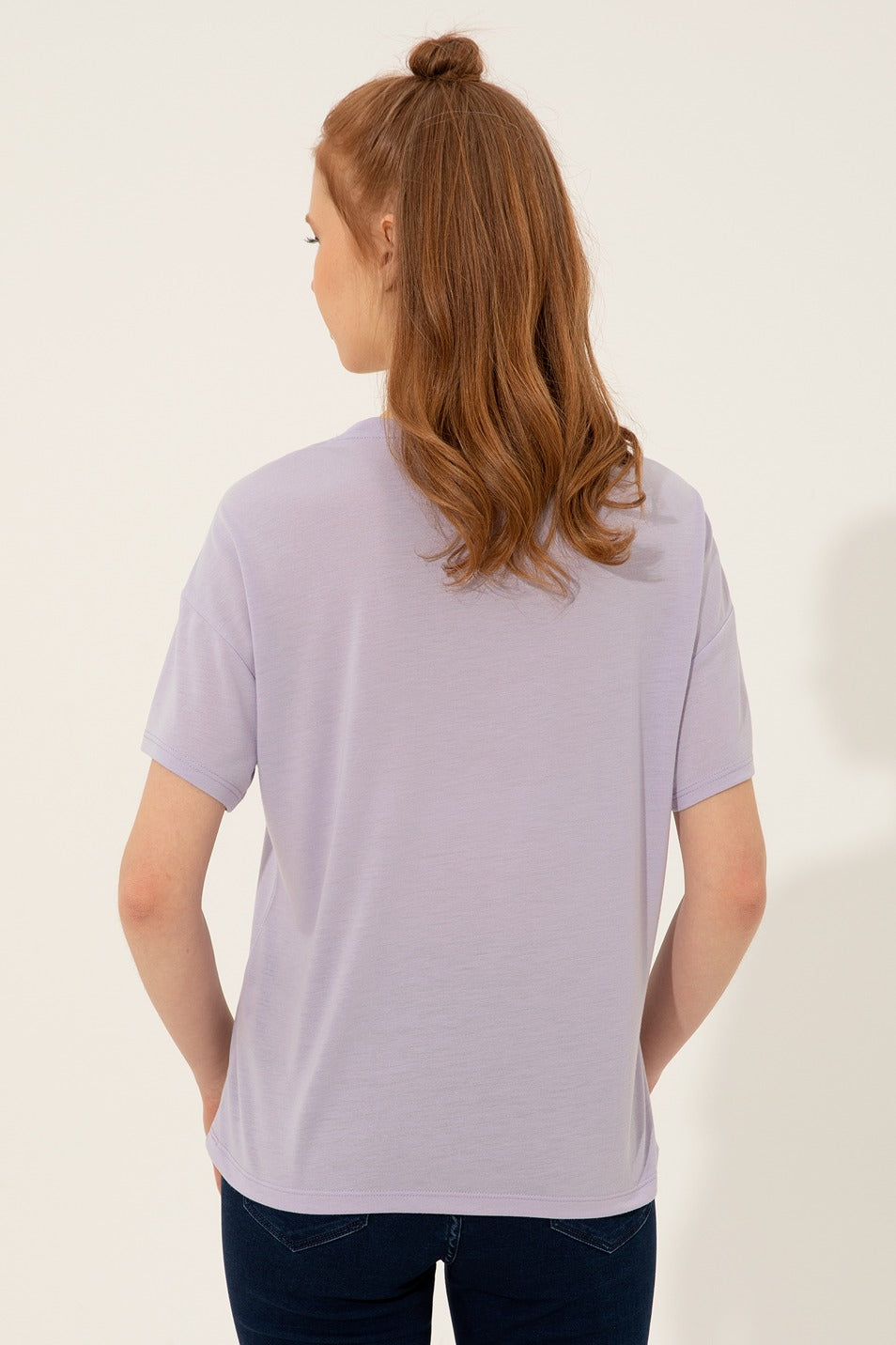 Womens Ladies T-Shirt Lilac