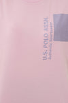 Womens Ladies T-Shirt Light Pink