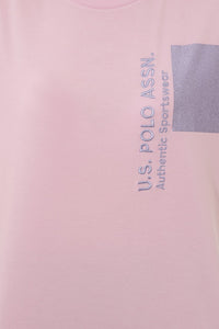 Womens Ladies T-Shirt Light Pink