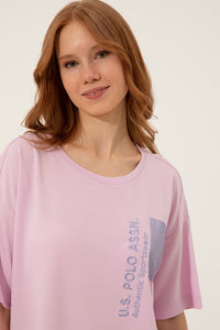 Womens Ladies T-Shirt Light Pink