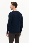 BASIC KNITWEAR-NAVY BLUE