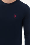BASIC KNITWEAR-NAVY BLUE