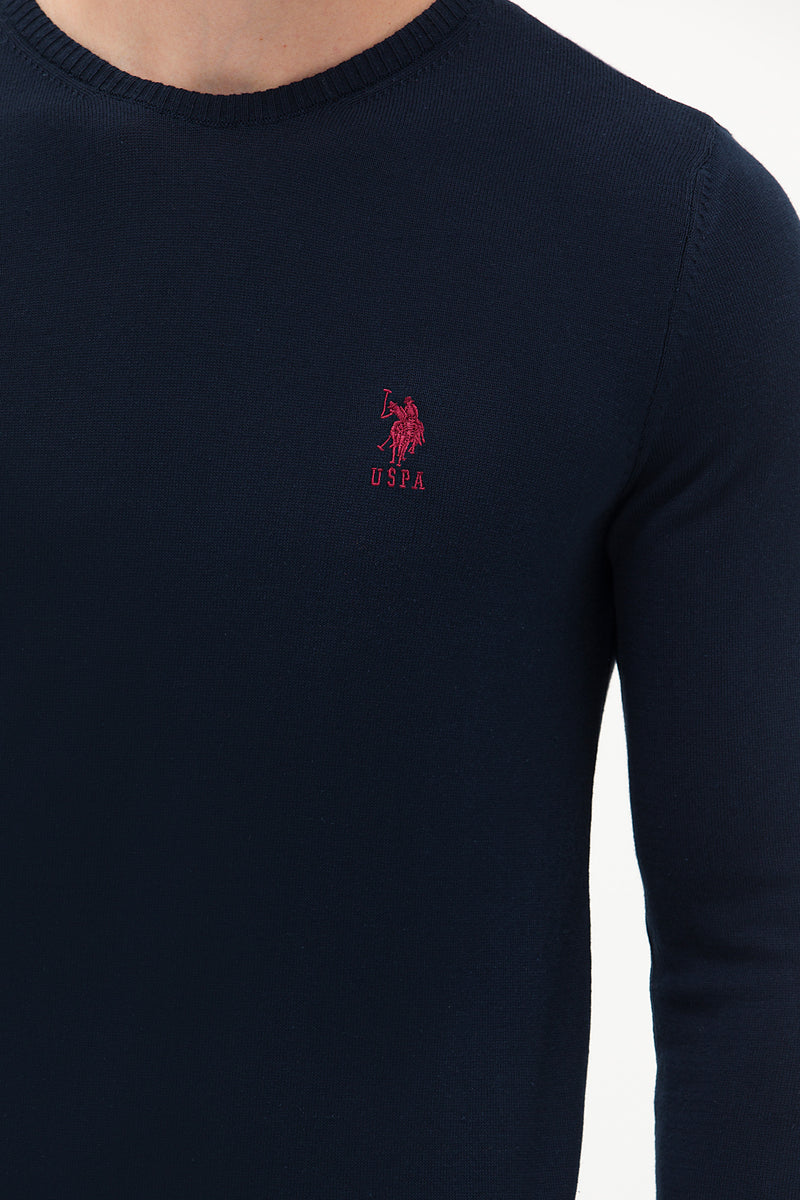 BASIC KNITWEAR-NAVY BLUE