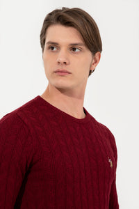BASIC KNITWEAR-BORDEAUX