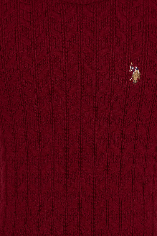 BASIC KNITWEAR-BORDEAUX