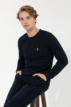 BASIC KNITWEAR-NAVY BLUE
