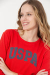 LADIES SWEATSHIRT-RED