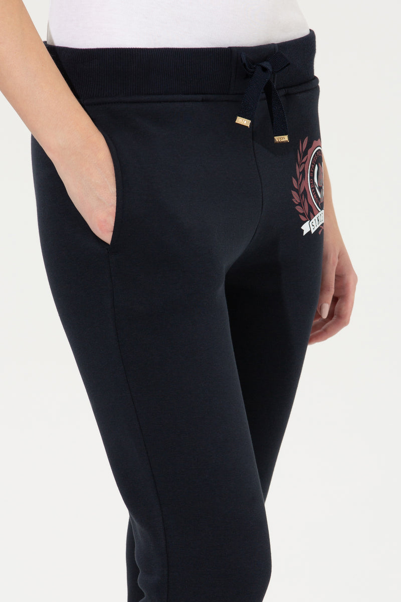 LADIES SWEATPANTS-NAVY BLUE