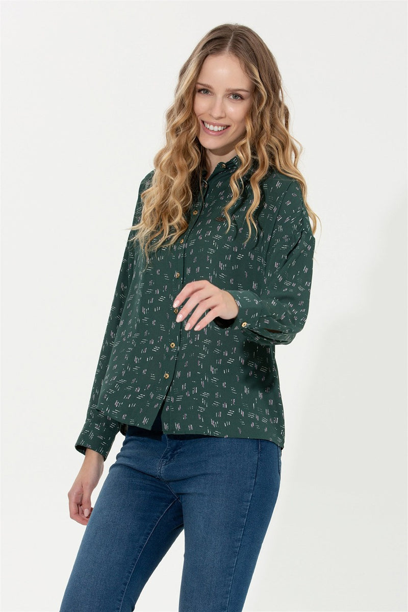 Womens Ladies Shirt Green