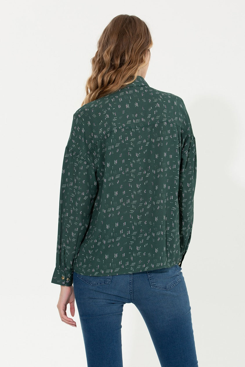 Womens Ladies Shirt Green