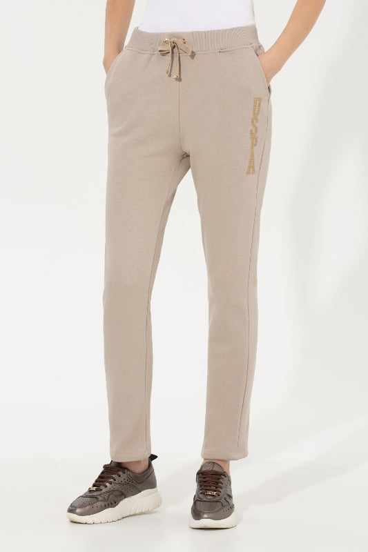 LADIES SWEATPANTS-STONE