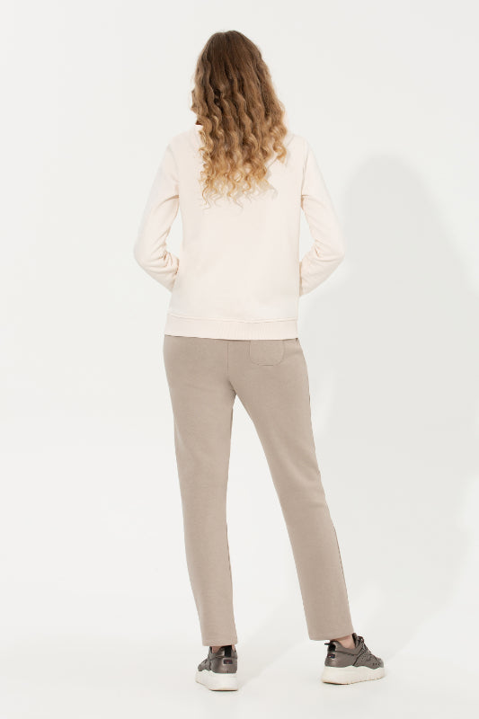 LADIES SWEATPANTS-STONE