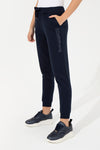LADIES SWEATPANTS-NAVY BLUE