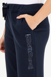 LADIES SWEATPANTS-NAVY BLUE